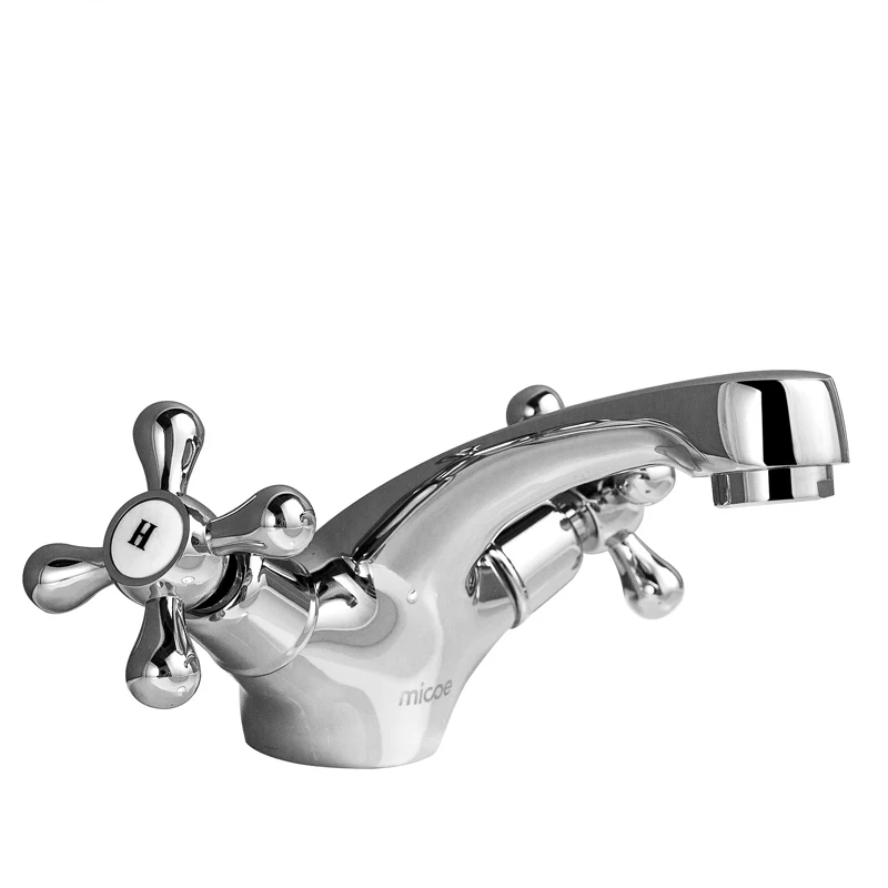 Micoe Basin Faucet Bathroom Basin Taps Waterfall Chrome Tap Hot Cold Water Faucet Chrome Dual Handl