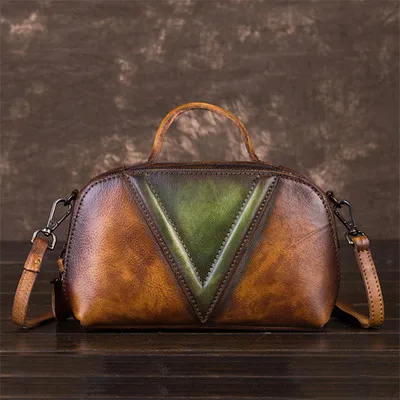 Style B WERAIMJX Luruxy Сумки из натуральной кожи для женщин Ретро женские сумки высокого качества из воловьей кожи сумки через плечо - Цвет: Style B