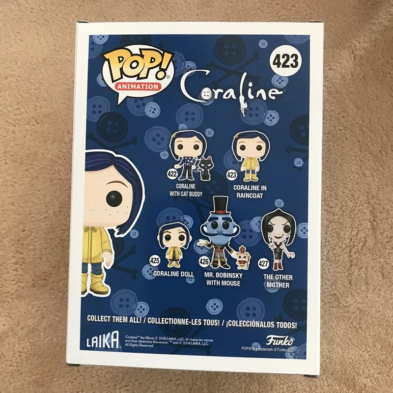 Эксклюзивная официальная Funko pop Diamond Edition Coraline в плаще Виниловая фигурка Коллекционная модель игрушки с оригинальной коробкой
