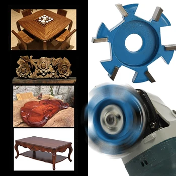 

Hot Hexagonal Blade Right Angle Power Wood Carving Tool Angle Grinder Accessory for 16mm Aperture Angle Grinder