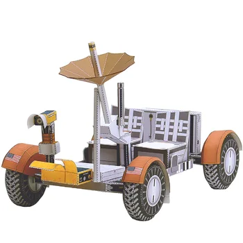 

Space Lunar Roving Vehicle Folding Cutting Mini Handmade 3D Paper Model Sci-Fi Papercraft DIY Kids Adult Craft Toys ZX-010