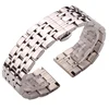 18mm 20mm 22mm Metal Watchbands Bracelet Silver Polished Stainless Steel Clocks Watch Strap Accessories ► Photo 1/6