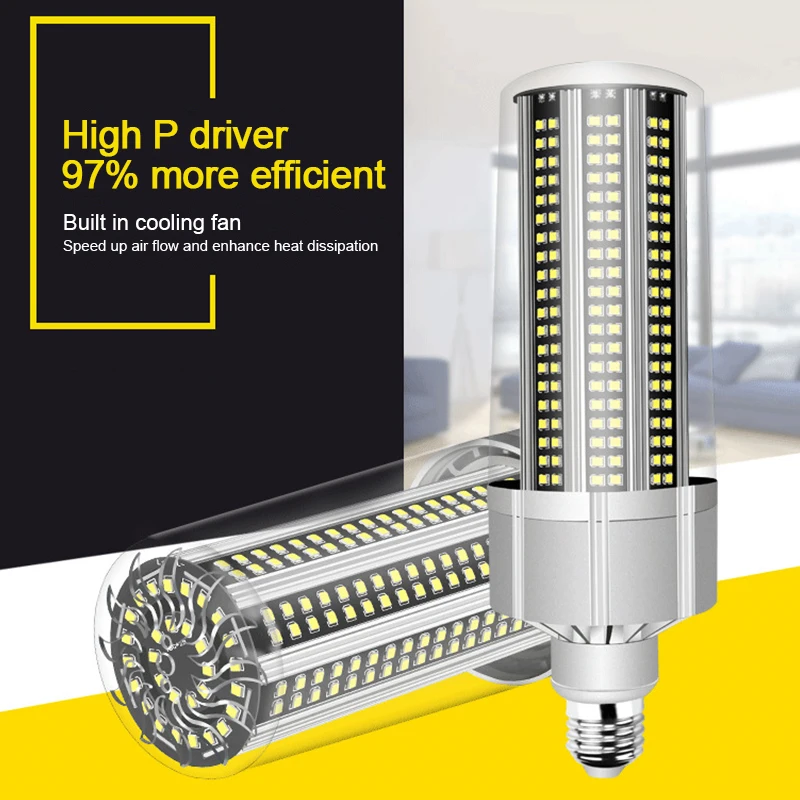 

E26 E27 LED Lamp daylight white/warm white LED Bulb AC100-277V LED Corn Light 80W 100W 120W No Flicker for Living Room Ampoule