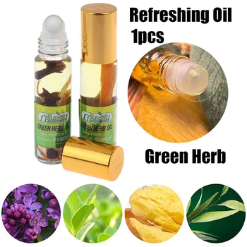

Thai Green Herb Nasal Peppermint Oil Refreshing Brain Sickness Refreshing Oil Pain Relief Ointment Compound Essential Oil