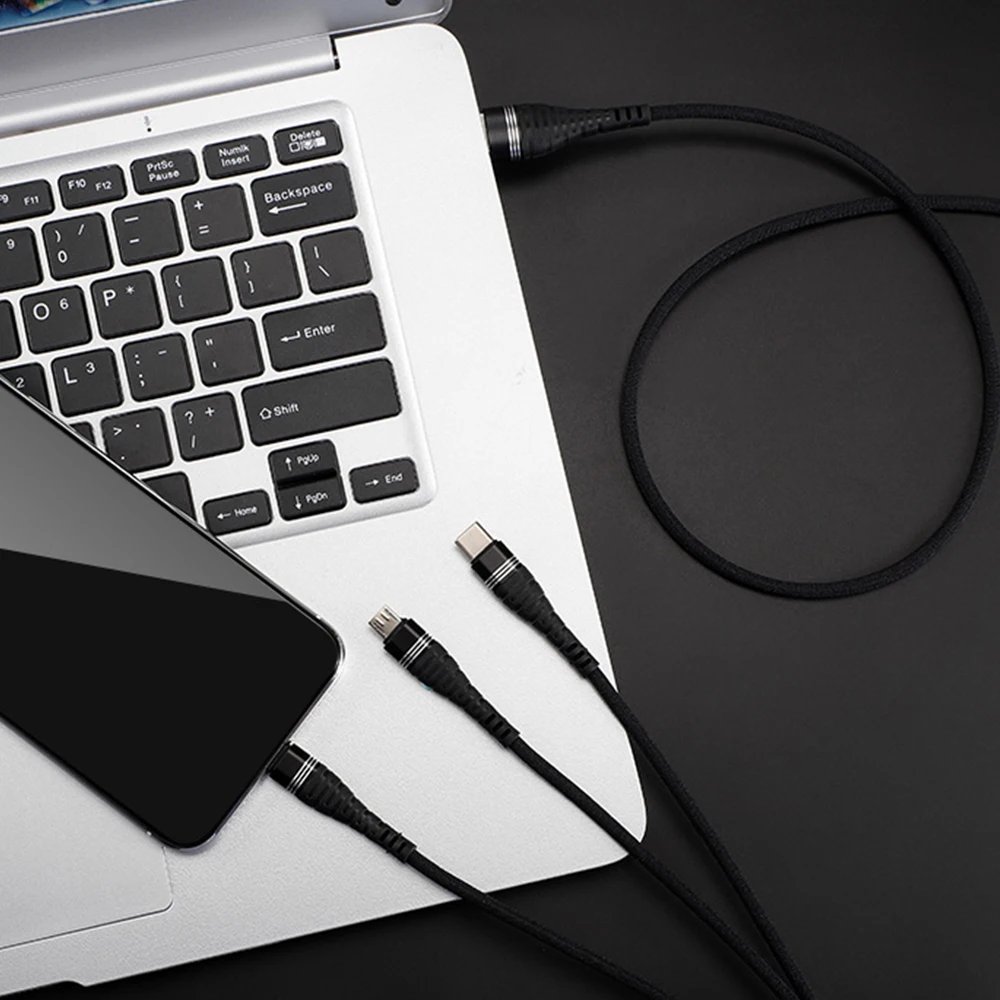 3 в 1 usb-кабель для зарядки samsung заряднеое устройство для huawei Micro USB кабель для Xiaomi type C USB строка данных для iPhone