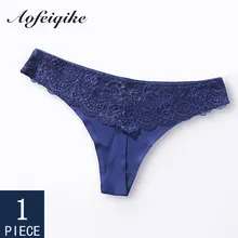 Woman Underwear Sexy Thongs Seamless Panties Female T-back G-string Seamless Thong For Woman Underwear Lace  1 Piece Aofeiqike