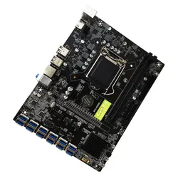 BTC – carte mère B250C CPU Miner, DDR4 12X PCI E vers USB3.0, carte graphique prenant en charge LGA 1151, GPU, minage, cryptomonnaie 