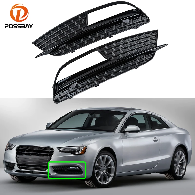 Car Lelf/Right Front Bumper Lower Fog Light Grilles Lamp, 40 OFF