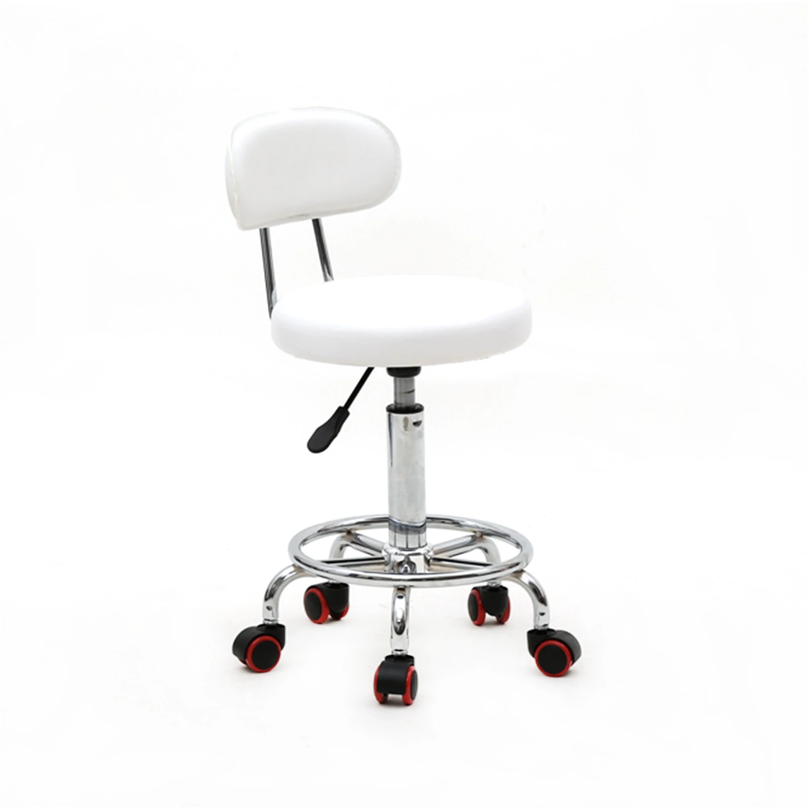 Hot Sales Two Colors Round Shape Adjustable Salon Stool  Lift Stool  Swivel Stool Spa Tattoo Facial Massage Salon Furniture