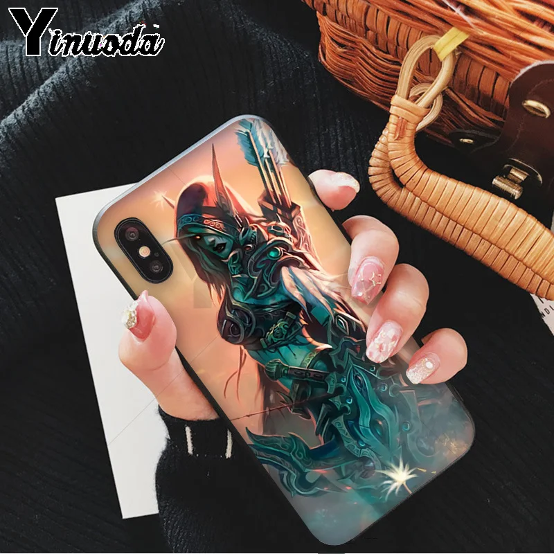 A4 Yinuoda World of Warcraft Arthas Sylvanas мягкий чехол из ТПУ для телефона iPhone 6S 6plus 7 7plus 8 8Plus X Xs MAX 5 5S XR 11 11pro - Цвет: A4