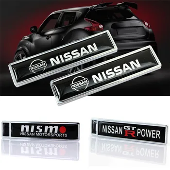 

2pcs Car Side Stickers for Nissan GTR Nismo Juke Note Leaf Qashqai Altima Tiida Navara Sylphy Skyline Sport Emblem Refitting