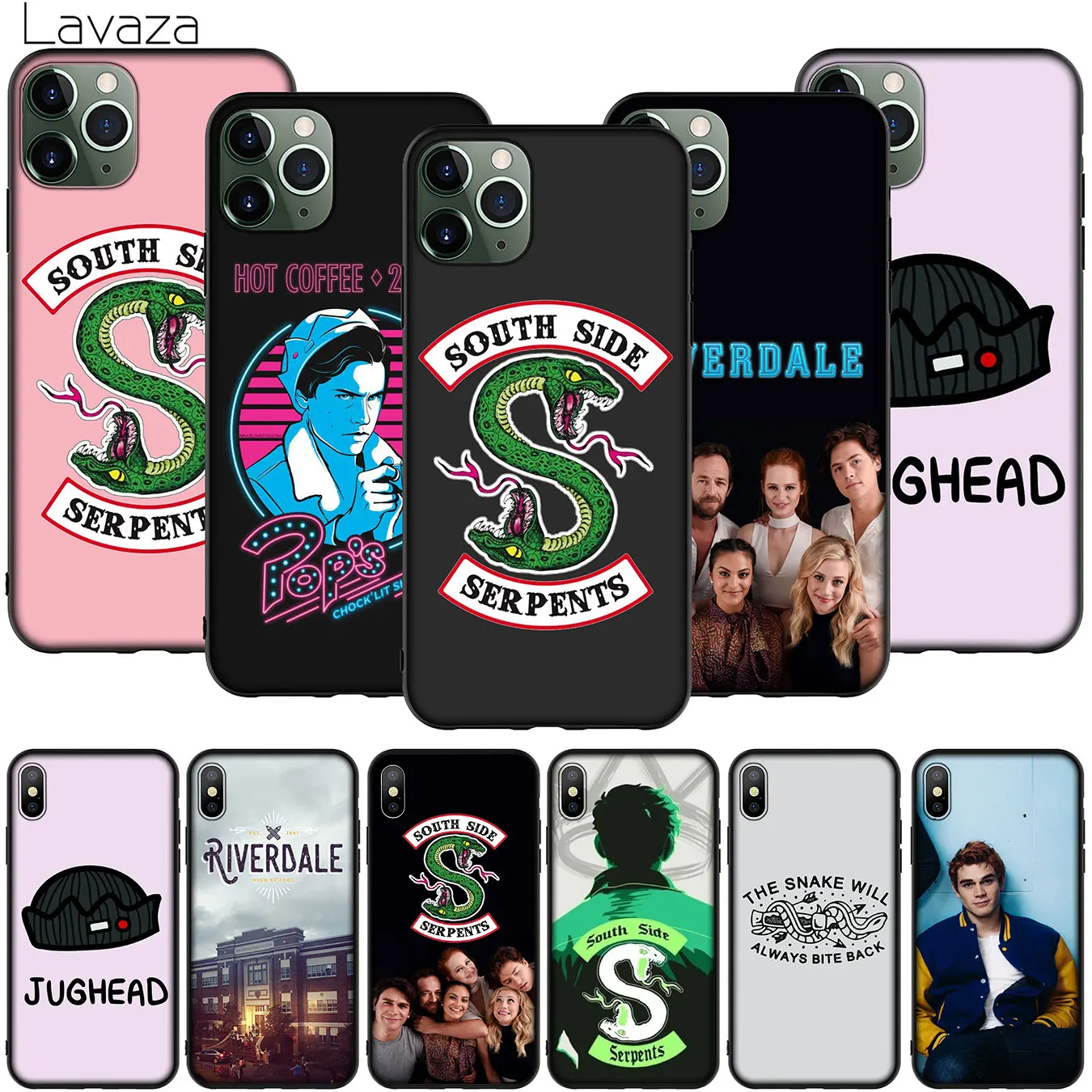 Riverdale South Side Serpents Soft Silicone Phone Case for iPhone 11 Pro XR X XS Max 10 7 8 6 6S 5 5S SE Cover |
