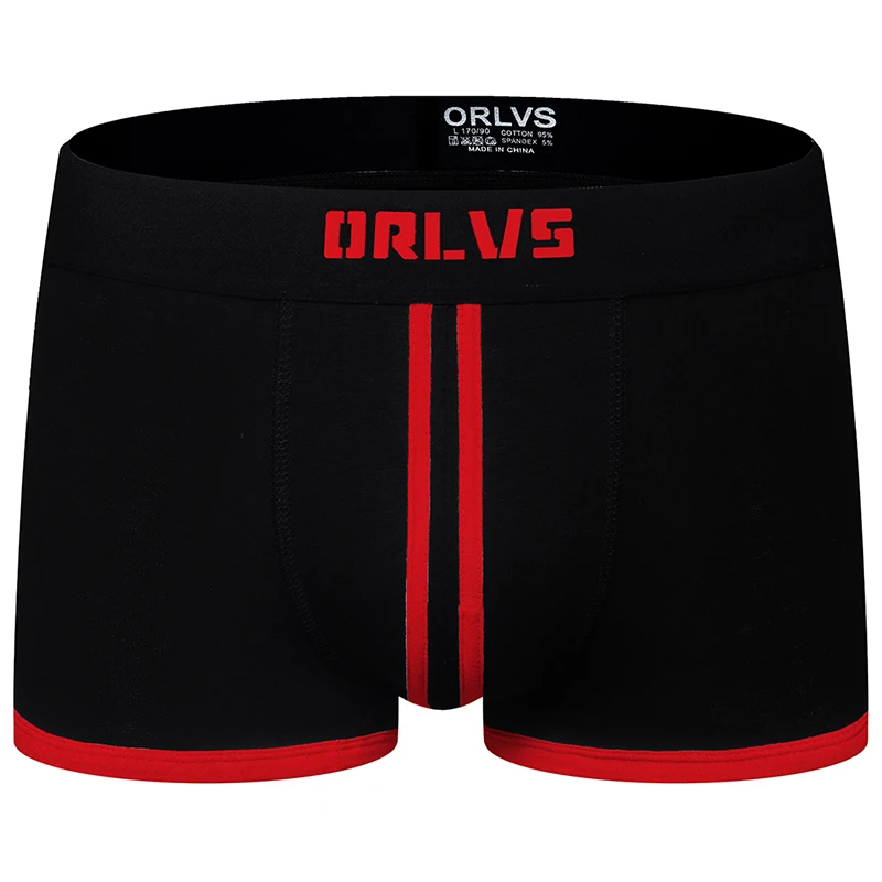 ORLVS Марка мужское нижнее белье para hombre сексуальный для Гея трусы, Cueca Танга Ropa Interior hombre мужских шорт боксерок calzoncillo OR167 - Цвет: OR167-red