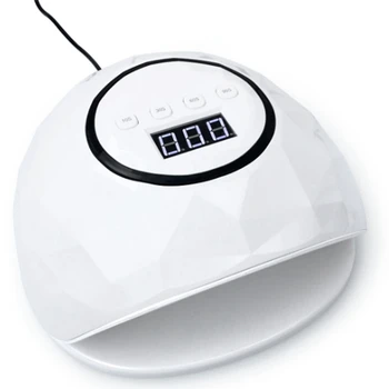 

72W Quick Sensor Professional 24 Led Uv Nail Lamp Light Polish Gel Dryer Machine, White EU Plug