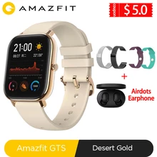 Global Version Amazfit GTS Smart Watch 5ATM Waterproof Swimming Smartwatch 14Days Battery Music Control For Xiaomi IOS phone