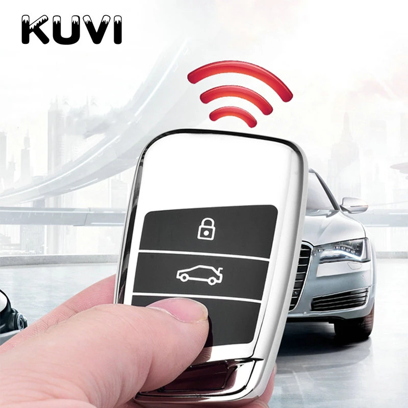 Soft TPU Car Remote Key Case Cover Holder Shell Fob For Volkswagen VW Magotan Passat B8 For Skoda Superb A7 Accessories key case cover,key case,car key shell,remote control case cover