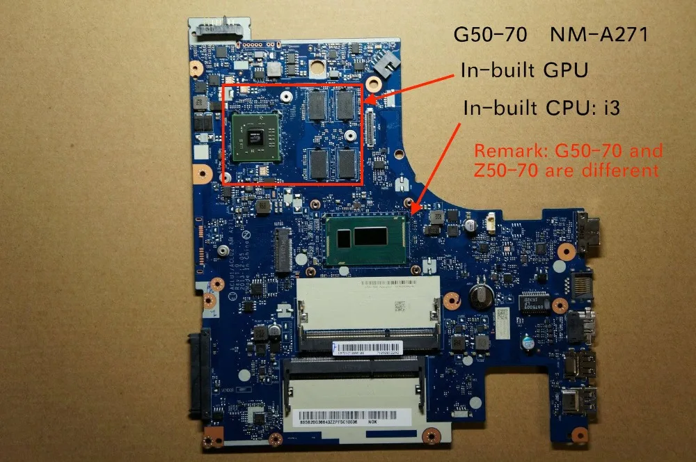 ACLU1/ACLU2 NM A271 для ноутбука Lenovo A361 ПК материнская плата I3|Материнские платы| |