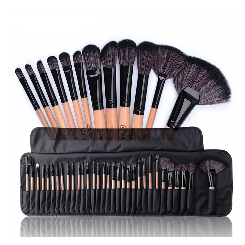 

Hot selling 32pcs Professional Makeup Brushes Set Make Up Powder Brush Beauty Cosmetic Tools Kit Eyeshadow Lip Brush Bag
