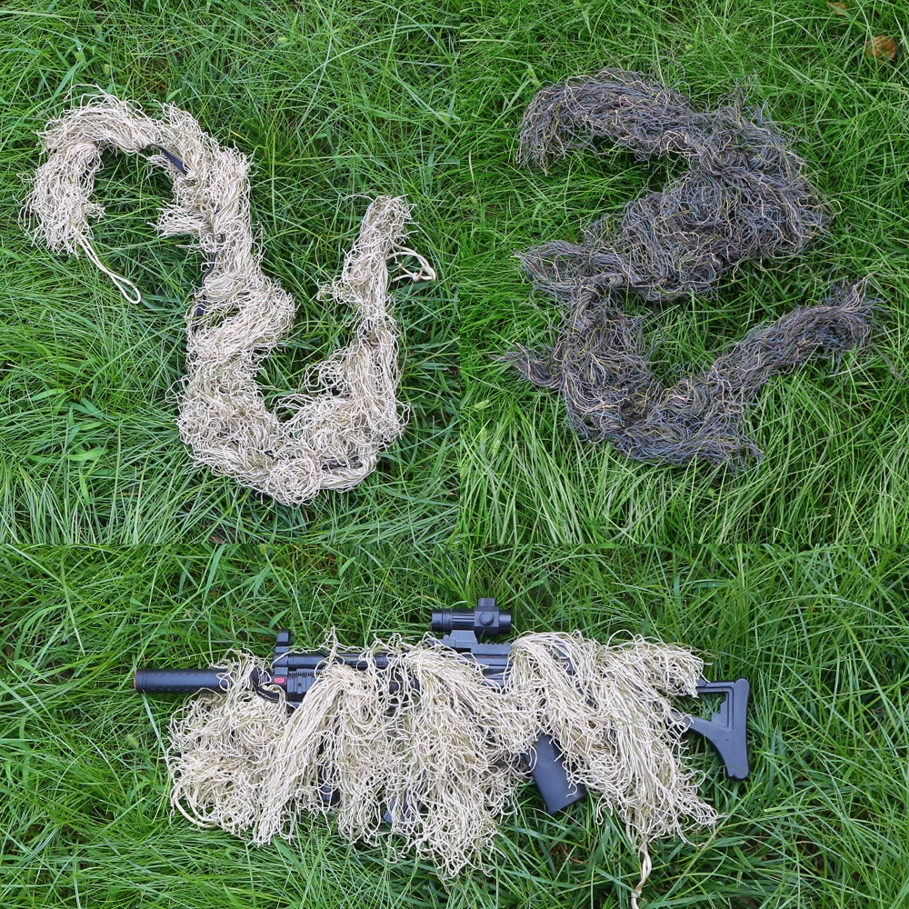 Hunting Ghillie Suit Gun Rope Cover Paintball Airsoft Rifle Wrap Cover Camouflage Hunting Accessories Rifle Blind Camouflage camouflage net camouflage tape camouflage poncho camouflage body paint
