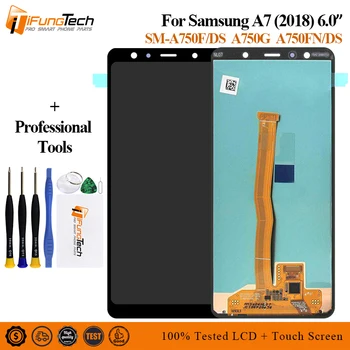 

For Samsung Galaxy A7 2018 SM-A750F A750F A750 LCD Display Touch Screen Digitizer Assembly Replace 100% Tested A750 lcd