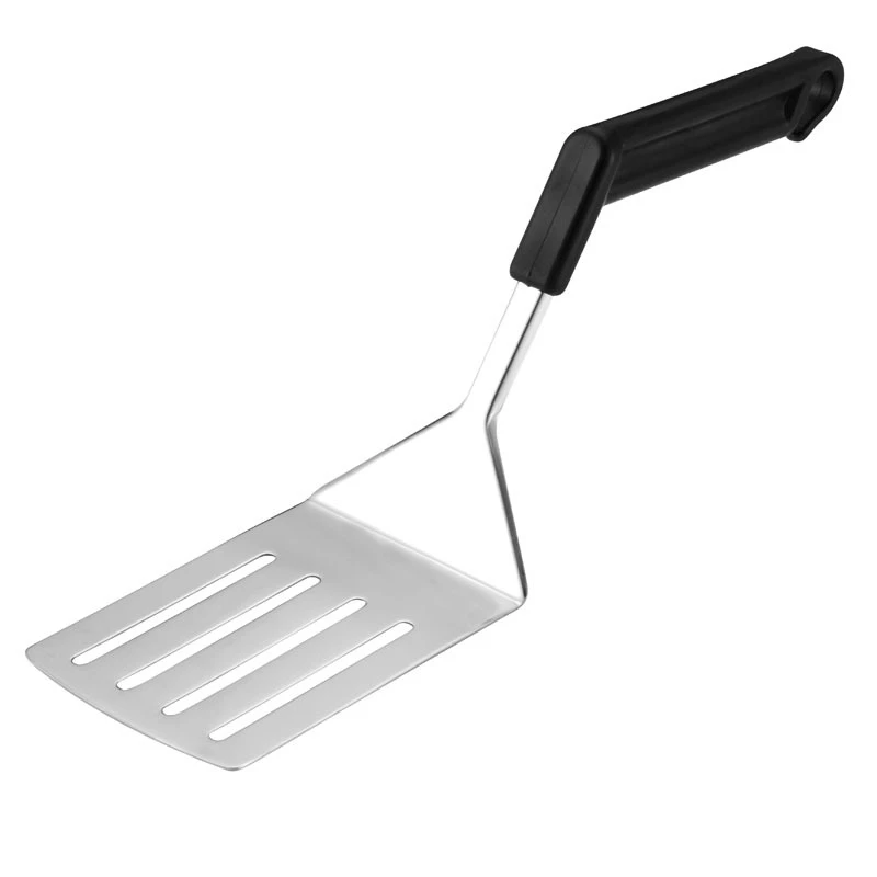  2 Pcs Kitchen Spatula Fried Shovel Handle BBQ Grill Scraper Pancake Flipper Stainless Steel Shovel