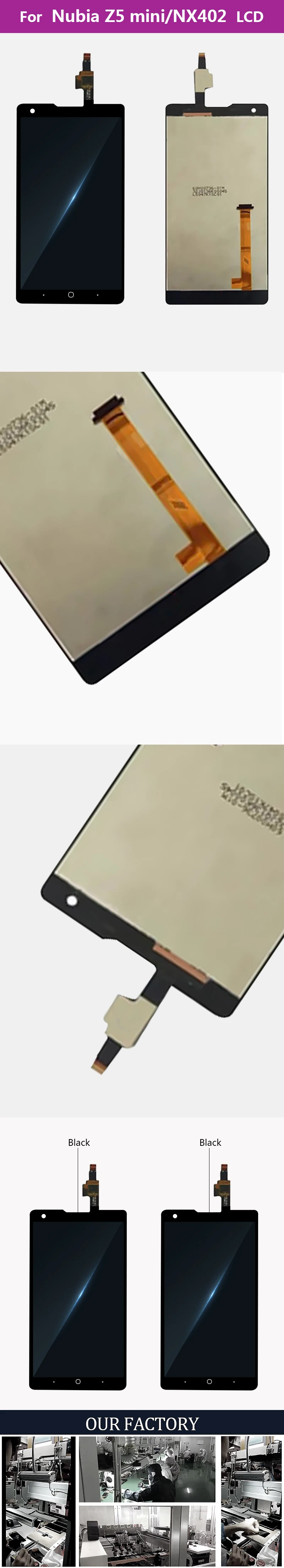 4," для zte Nubia Z5 Mini NX402 NX402J ЖК-экран Сенсорная панель дигитайзер для zte Z5 Mini экран дисплей