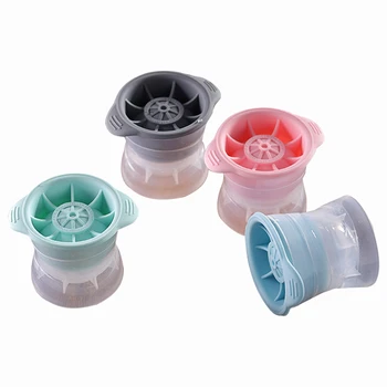 

4Pcs Whiskey Ice Hockey Machine Chocolate Ice Tray Ice Square Tray Mold Silicone Ice Ball Molding Stick Accessories