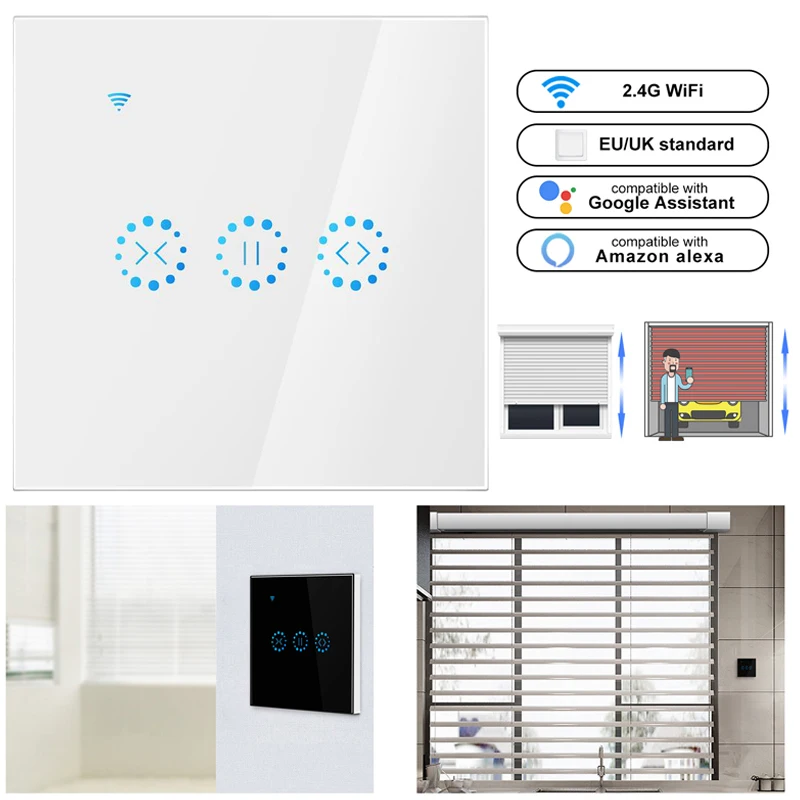 ЕС plug WiFi Электрический сенсорный пульт дистанционного управления для штор