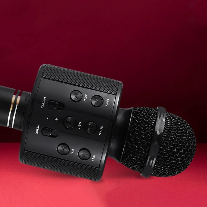 BESTWireless караоке микрофон Портативный Bluetooth мини домашний KTV для воспроизведения музыки и пения динамик плеер селфи телефон ПК
