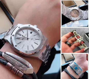 

Audemars Piguet-2020 men's fashion high-end watches fully automatic mechanical watch stainless steel strap high quality AAAwatch
