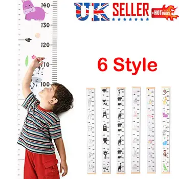 

Wooden Kids Growth Height Chart Ruler Children Room Decor Wall Hanging Measure