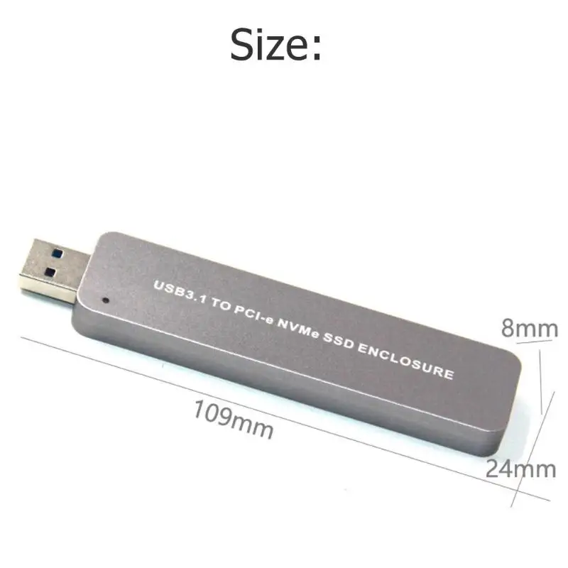 USB3.1 тип-c NGFF Накопитель SSD с протоколом NVME корпус M.2 M-Key твердотельный накопитель мобильный корпус свободно расширяется и сокращается Горячая замена - Цвет: B