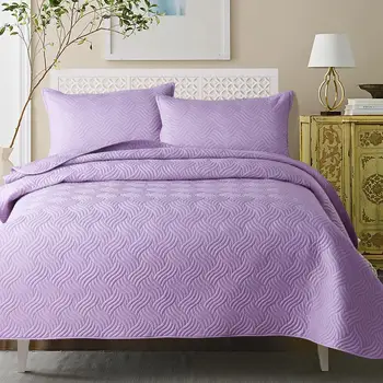 

J2 Beige Red White Purple Blue 100% Quilted Cotton Comfortable Blanket Tatami Mat Bedspread Bed sheet Bed Linen Pillowcase 3pcs