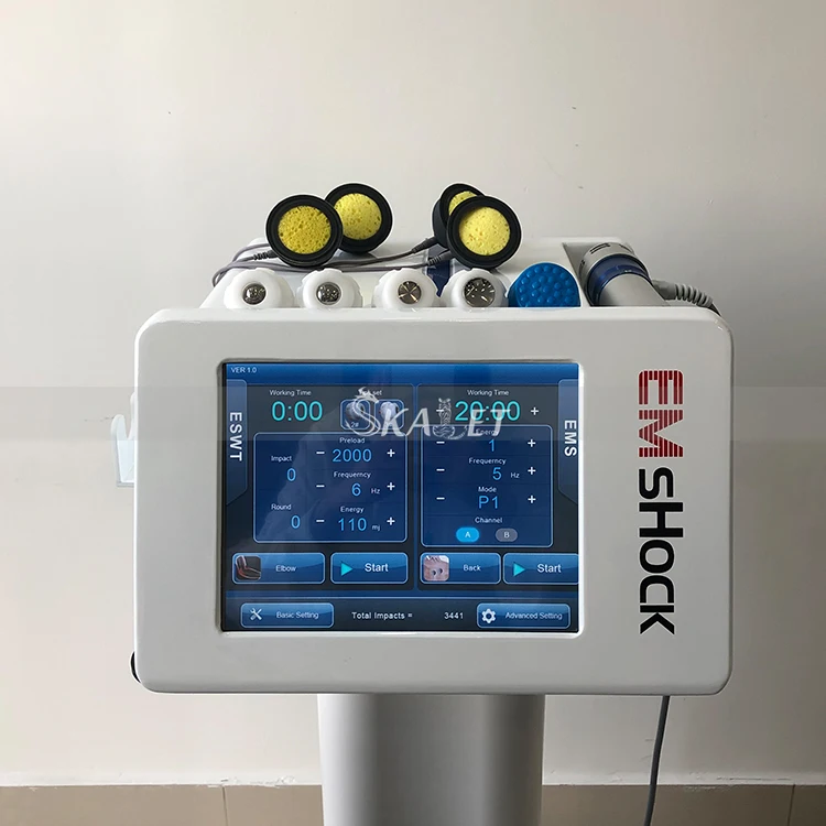 Профессиональный 2в1 Ems ESWT ударная волна машина для ED лечения роста мышц спорта восстановления