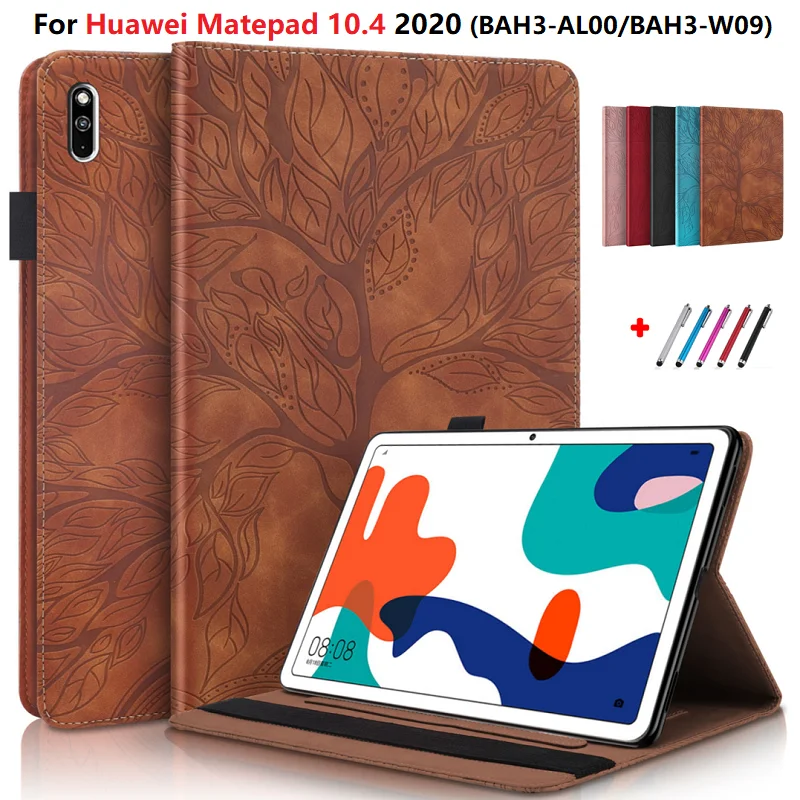 Чехол Fundas для Huawei MatePad 10 4 BAH3-W09 BAH3-AL00 с 3d-тиснением в виде дерева чехол планшета Mate