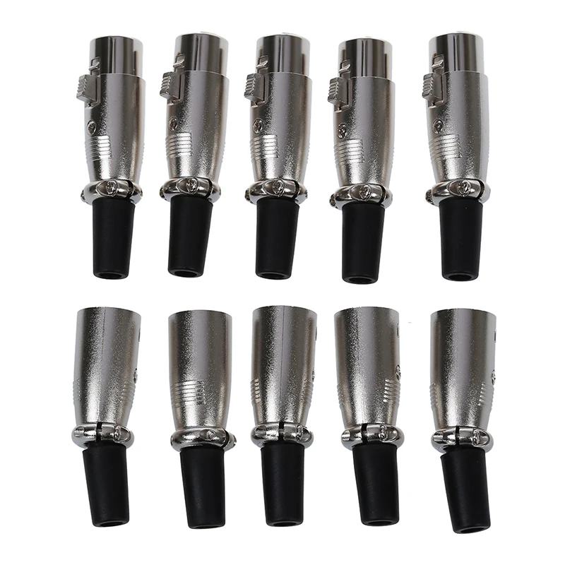 5 пар мужской/женский 3 Pin XLR разъем Miniphone MIC Аудио разъем