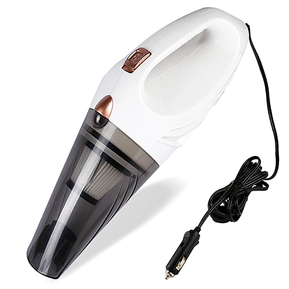 4800pa мощный автомобильный пылесос 120 Вт с сумочкой кПа циклонный влажный/сухой Авто Портативный пылесос 2 HEPA - Цвет: Белый
