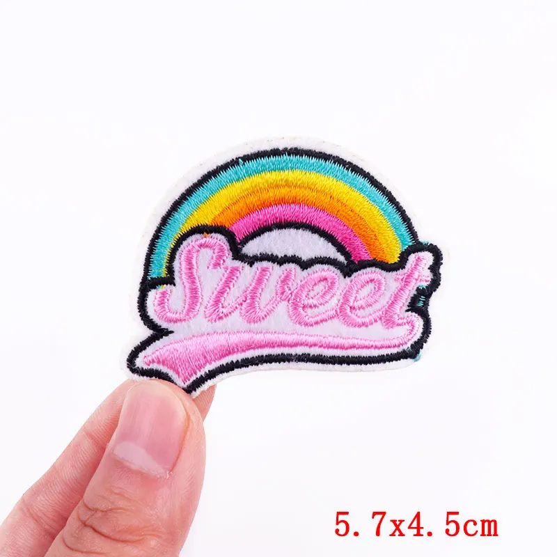 Cartoon Corgi Embroidery Patch Animal Unicorn Cat Patches For Clothing Thermoadhesive Patches Letter Love Patches On Clothes 