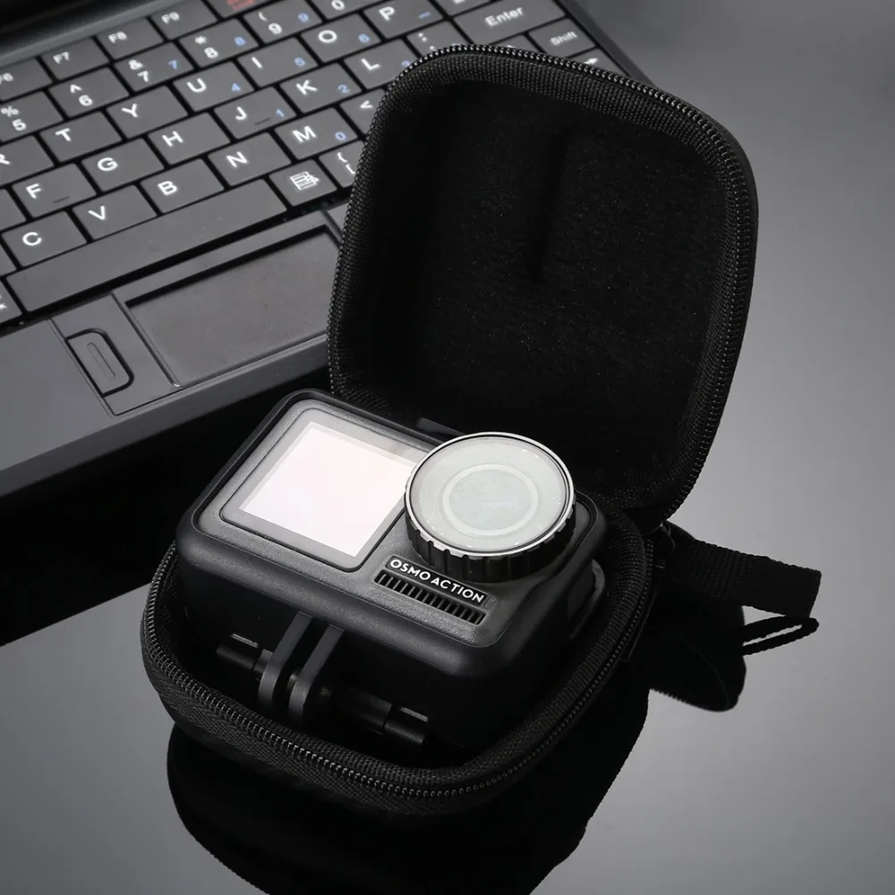 LANBEIKA Мини Портативная сумка для хранения из углеродного волокна защитная коробка для объектива для GoPro 8 7 6 5 SJCAM SJ6 SJ8 SJ9 YI DJI OSMO Экшн-камера