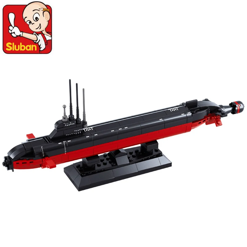 

Navy Submarine Compatible Legoingly Military Ship Plane Aircrafted Carrier Warship Battle Cruiser Frigate Model Building Blocks Toy