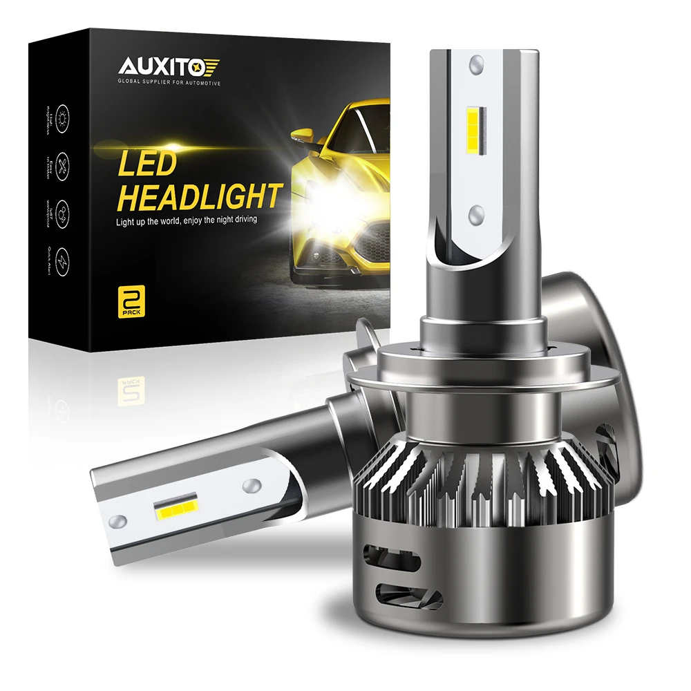 Auxito 2x 9005 9006 Hb3 Hb4 Led Headlight H11 H7 Car Light Bulb For