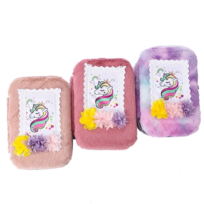 Пенал с единорогом для мальчиков и девочек многофункциональный чехол большой