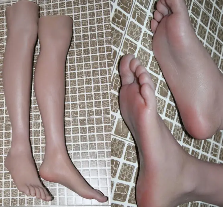 Real Male Foot Mannequin Body Blood Vesse Silicone Photography Silk Shoe Stockings Jewelry Doll Model Soft Silica Gel 1PC C804 | Дом и сад