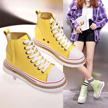 

Casual Woman Shoe Women Breathable Shoes Round Toe Autumn Increas Height 2020 Fashion Women's Shallow Mouth Female Footwear