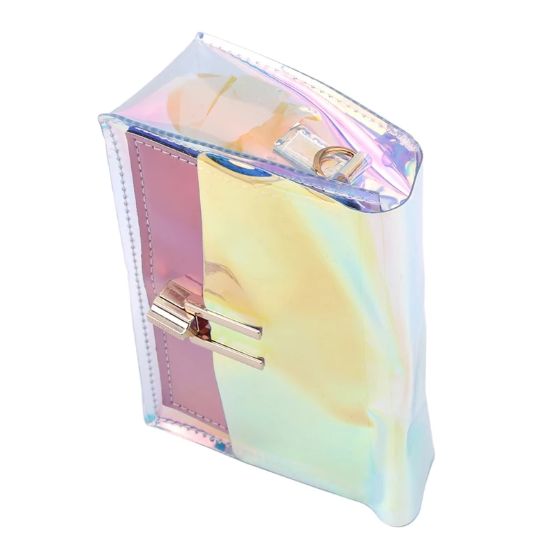 Прозрачный рюкзак тренд корейские женские лазерные прозрачные сумки через плечо летние сумки мессенджер ПВХ непромокаемые пляжные сумки