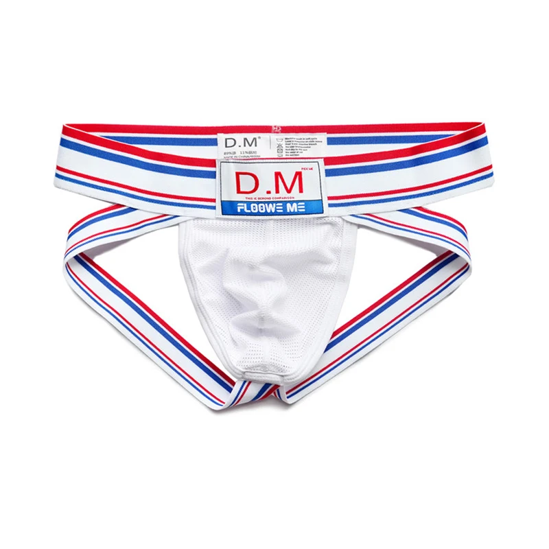 Male Underwear Gay Underpants Men's Thong Jockstrap Breathable Mesh