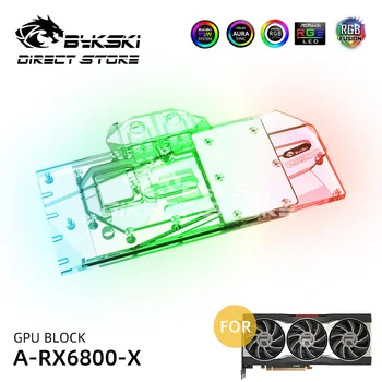 

Bykski AMD6800 GPU Water Block Full Coverage For AMD Radeon RX6800 Founders Edition VGA Water Cooling 5V A-RGB Cooler A-RX6800-X
