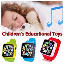 6 kolorów maluch dzieci plastikowy cyfrowy zegarek symulacja inteligentny zegarek zabawki elektroniczne Enfant gadżety elektroniczne walkie-talkie tanie tanio Liplasting 7-12m 13-24m 25-36m Z tworzywa sztucznego CN (pochodzenie) NONE