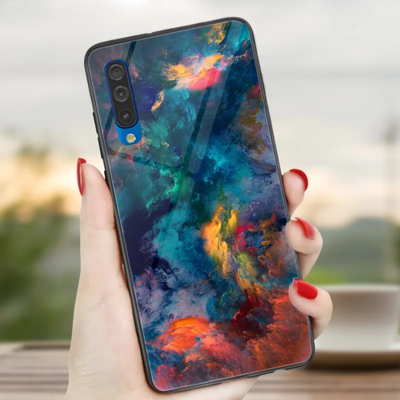 Новогодний чехол для телефона samsung A30, A10, A50, A40, A70, A10, глянцевый чехол для samsung A10S, A20S, A30S, A50S, животный цветочный Звездный чехол - Цвет: CSY22