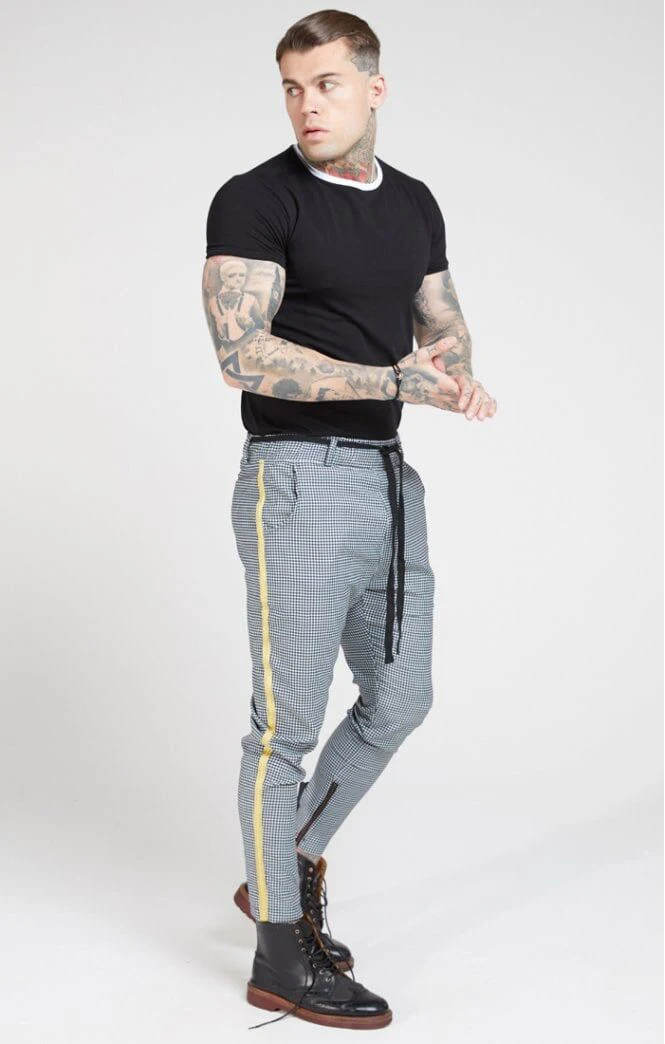 Mens Joggers Casual Skinny Plaid Pants Men Autumn Sweatpants Bottom Trousers Streetwear Brand Clothing Track Jogger Joggers Men